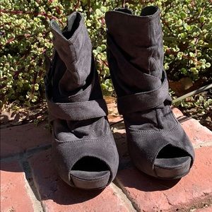 Grey booties